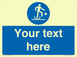 Custom Alighting from a toboggan to the right